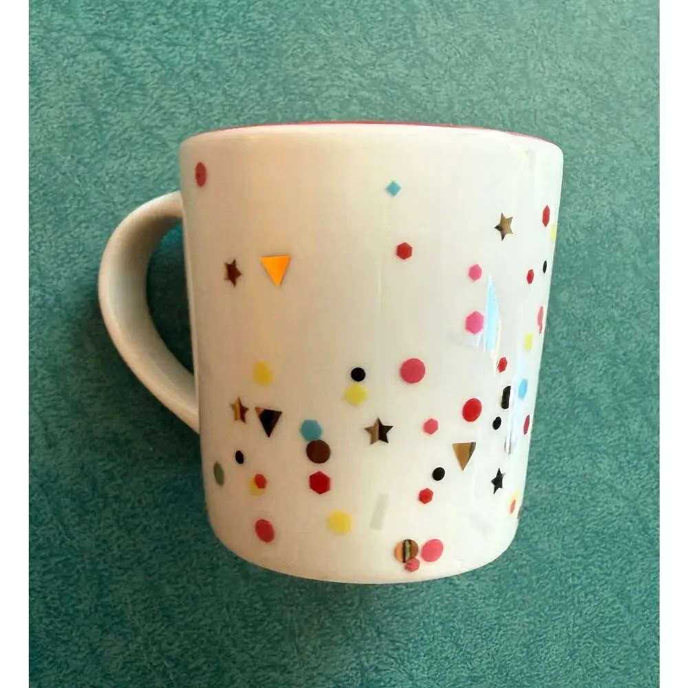 Vintage 2016 Starbucks Confetti Mini Espresso Mug Ornament